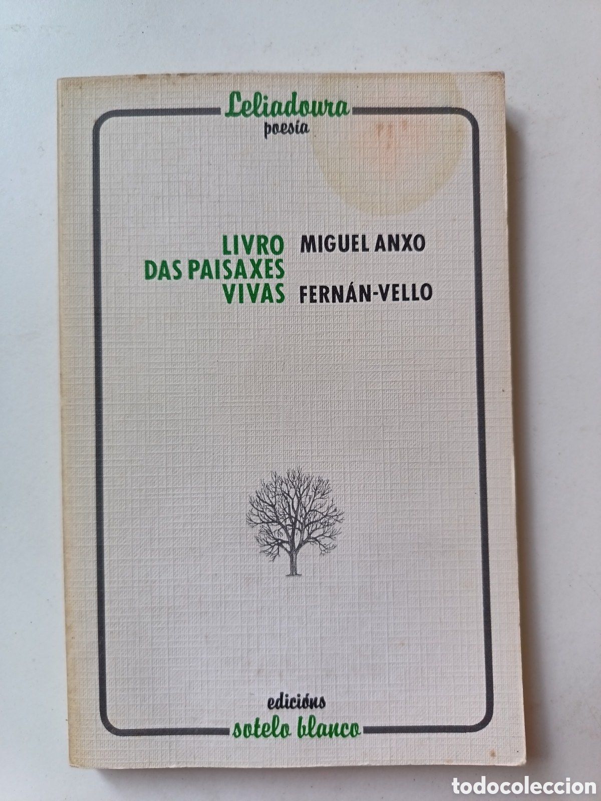 Libros de segunda mano: Livro das paisaxes vivas, Miguel Anxo Fern&aacute;n-Vello, Sotelo Blanco, 1985