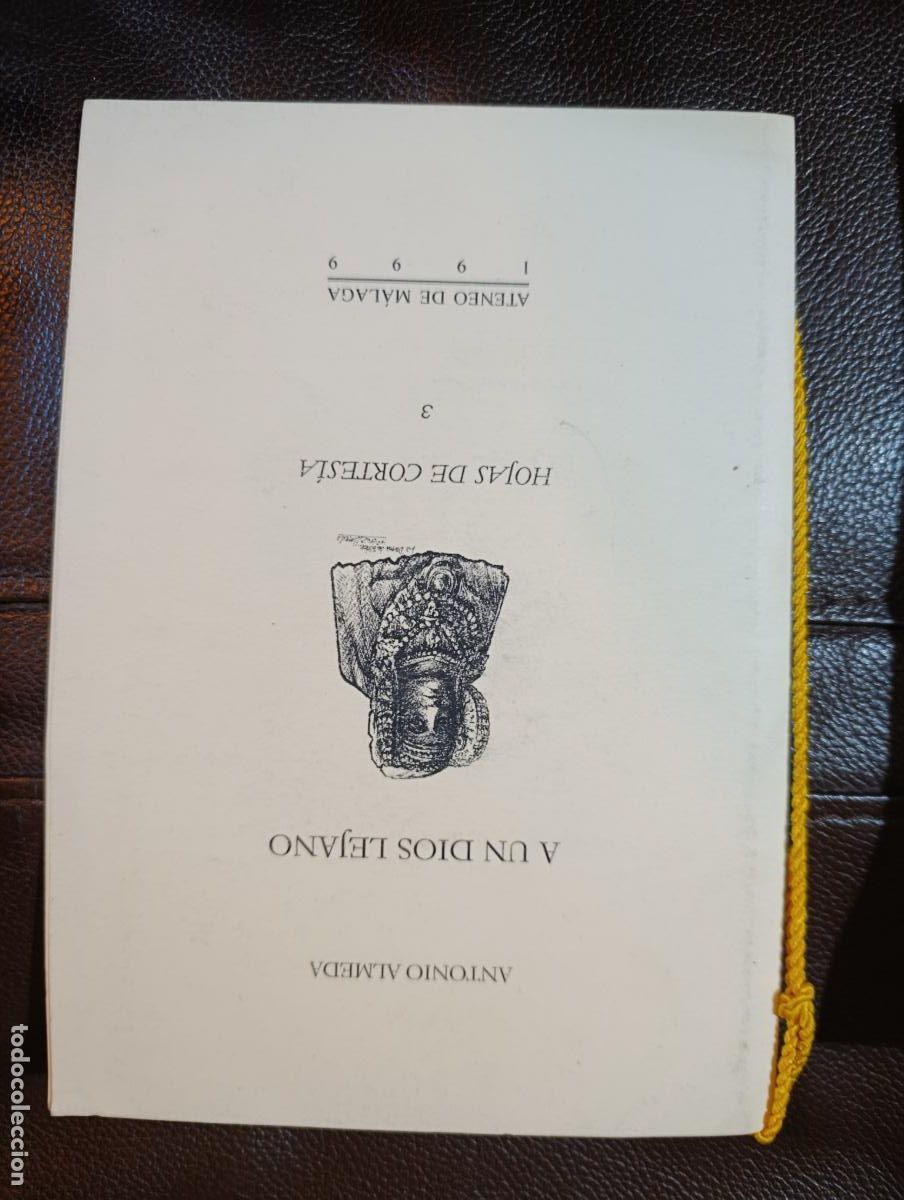 Libros de segunda mano: A UN DIOS LEJANO ANTONIO ALMEDA