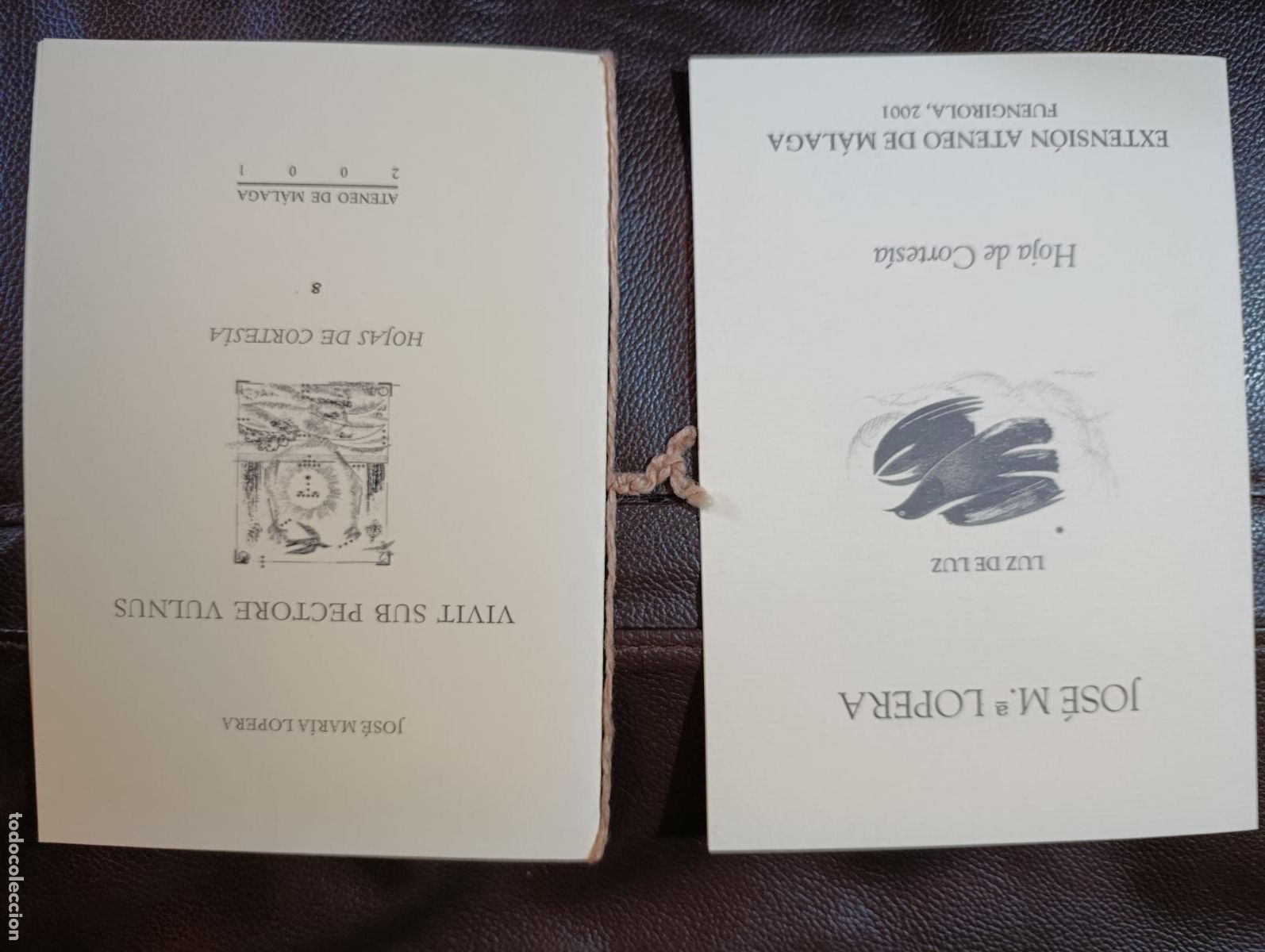 Libros de segunda mano: LUZ DE LUZ VIVIT SUB PECTORE VULNUS JOSE MARIA LOPERA