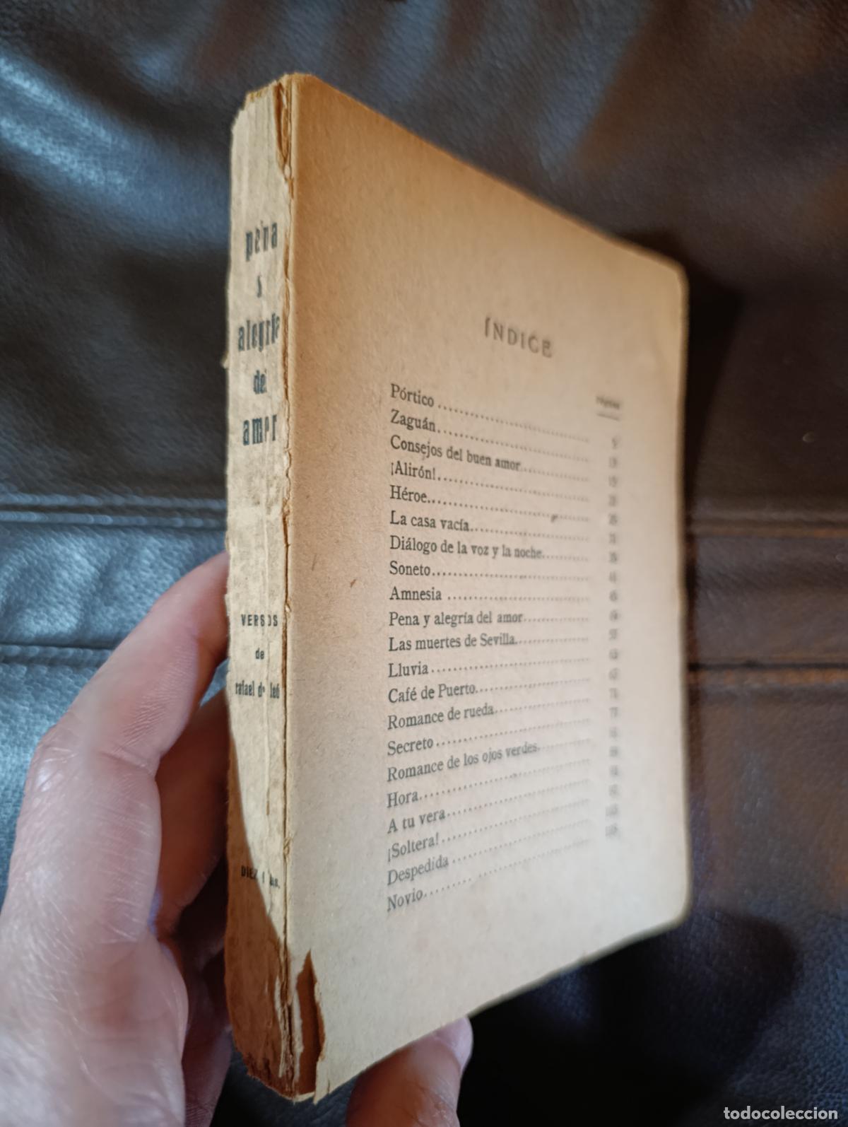 Libros de segunda mano: PENA Y ALEGRIA DE AMOR RAFAEL DE LEON