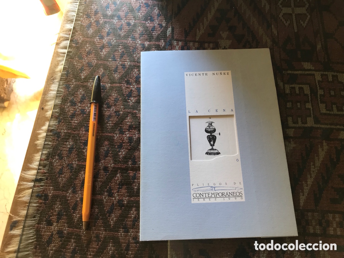 Libros de segunda mano: La cena. Vicente Nu&ntilde;ez. Pliegos de contempor&aacute;neos n&ordm; 6. Jerez 1990