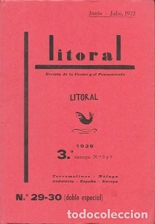 Libros de segunda mano: REVISTA LITORAL N&ordm; 29-30 DOBLE ESPECIAL - LITORAL 1926 - A-POE-2559