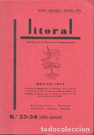 Libros de segunda mano: REVISTA LITORAL N&ordm; 33-34 DOBLE ESPECIAL - A-POE-2561
