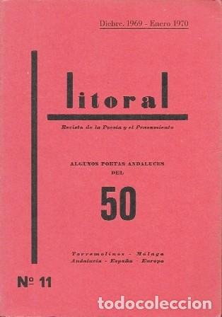 Libros de segunda mano: REVISTA LITORAL N&ordm; 11 - ALGUNOS POETAS ANDALUCES DEL 50 - A-POE-2563
