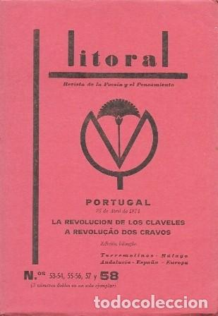 Libros de segunda mano: REVISTA LITORAL N&ordm; 53-54. 55-56, 57 Y 58 PORTUGAL ABRIL 1974 REVOLUCION DE LOS CLAVELES- A-POE-2568