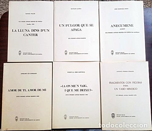 Libros de segunda mano: Libros premio de poesia Ausias March Gandia