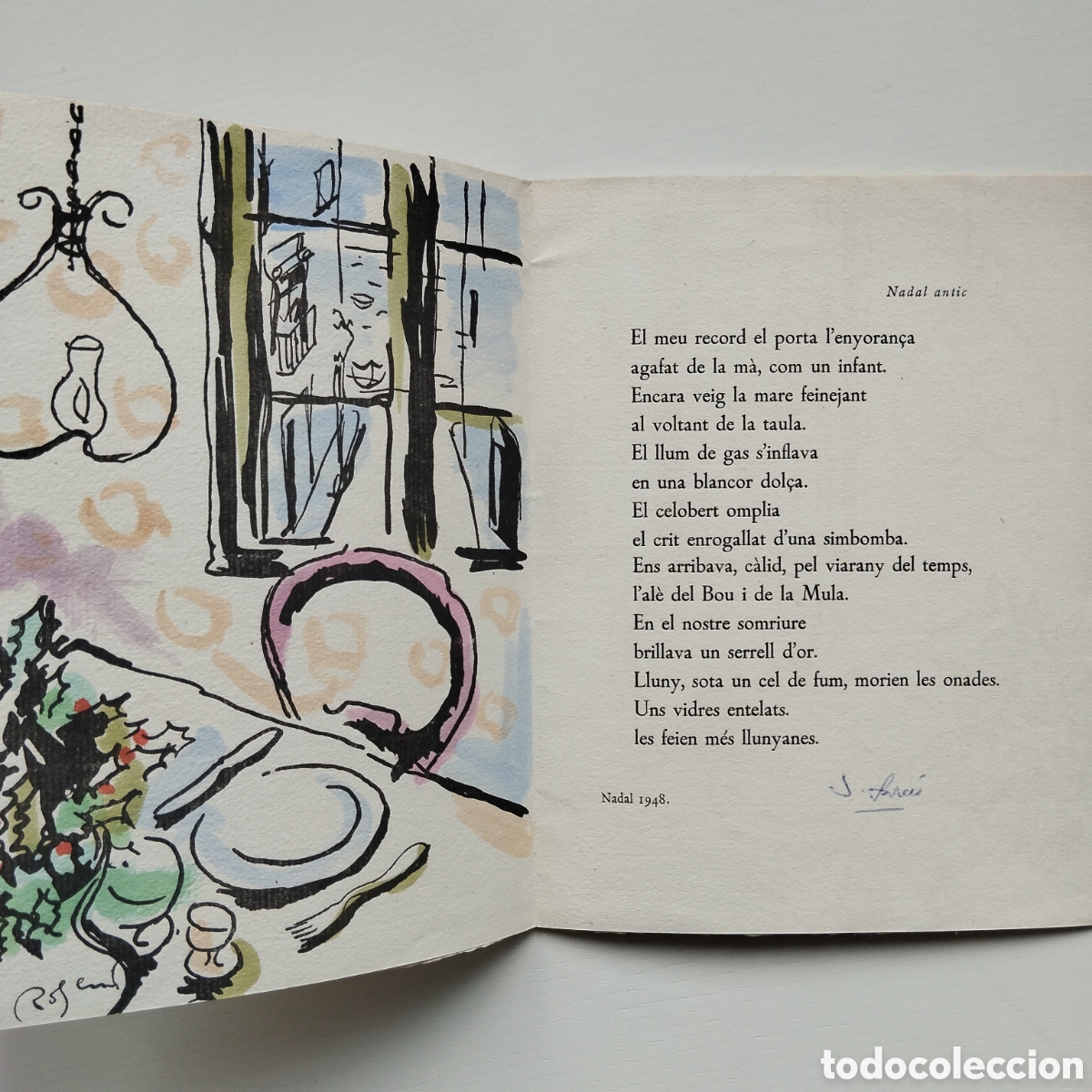 Libros de segunda mano: TOM&Agrave;S GARC&Eacute;S NADALA 1948 SIGNADA