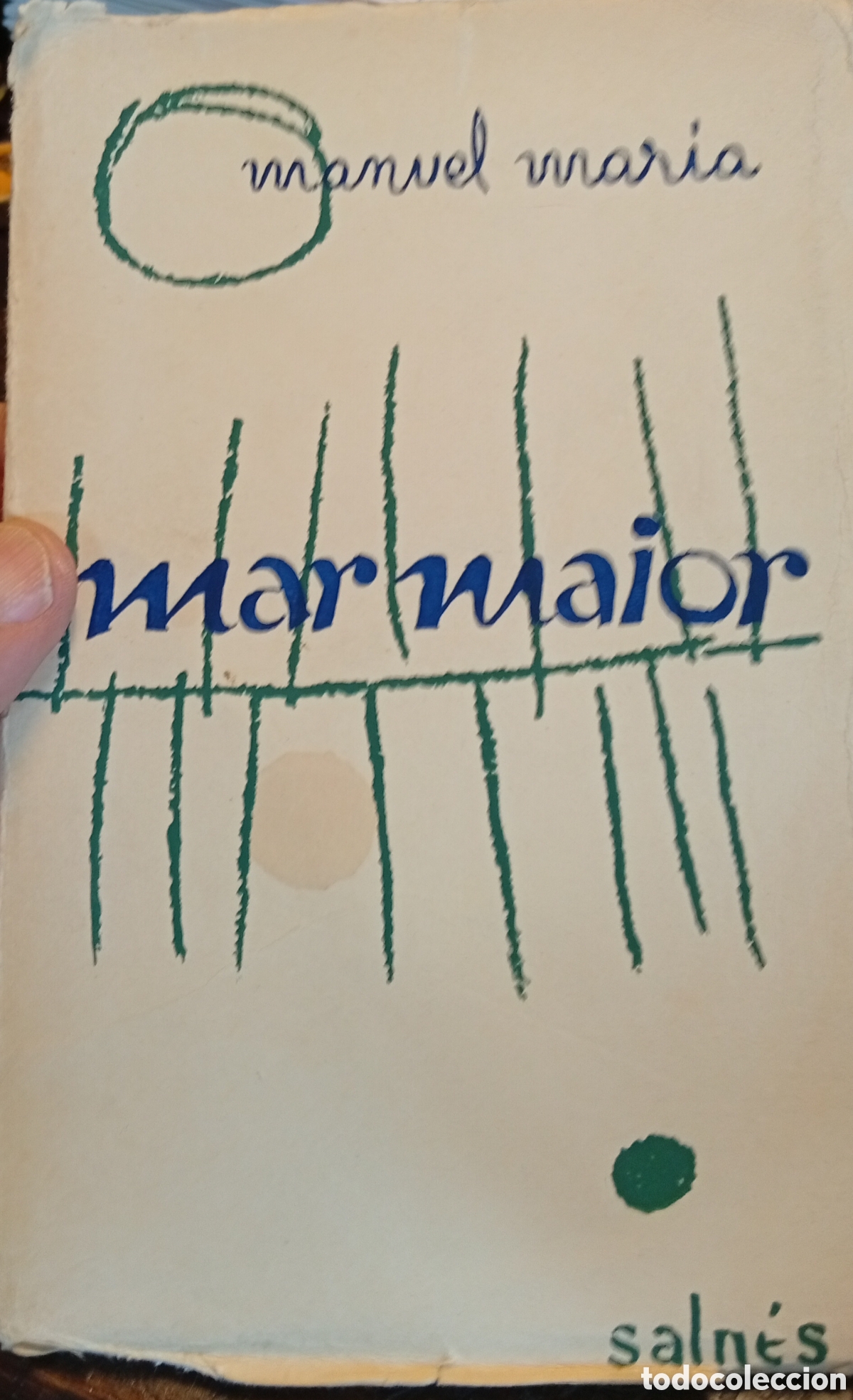 Libros de segunda mano: Mar mayor viejo libro poes&iacute;a Galicia