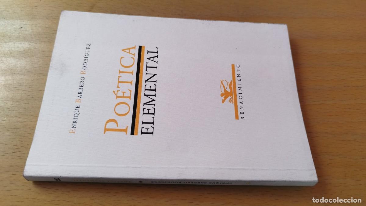 Livros em segunda m&atilde;o: POETICA ELEMENTAL / ENRIQUE BARRERO RODRIGUEZ / KARA 13-14 / RENACIMIENTO