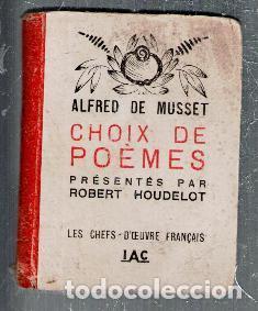 Libros de segunda mano: Choix de Poemes, Alfred de Musset