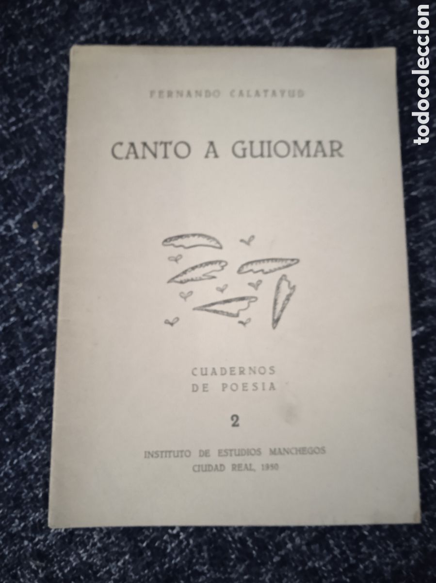 Libros de segunda mano: CANTO A GUIOMAR. / FERNANDO CALATAYUD, - CUADERNOS DE POESIA.