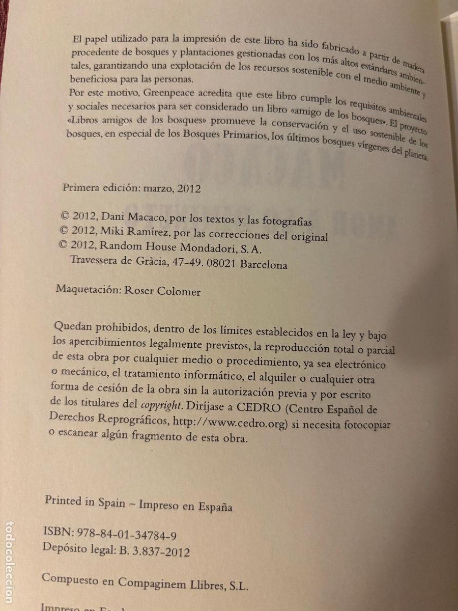 Libros de segunda mano: Amor a lo diminuto. Macaco - Foto 3