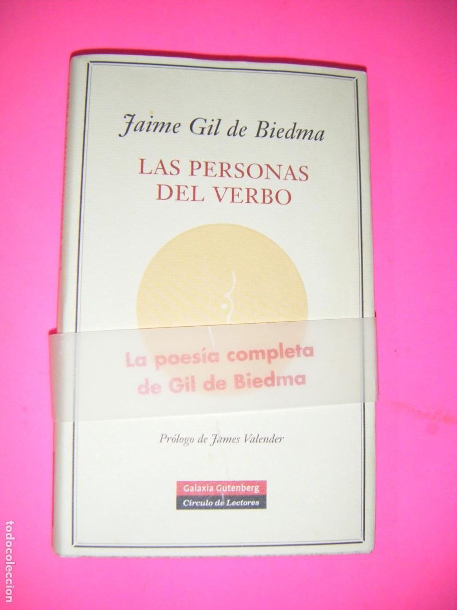 Libros de segunda mano: LAS PERSONAS DEL VERBO -JAIME GIL DE BIEDMA - ( ENVIO CERTIFICADO INCLUIDO )