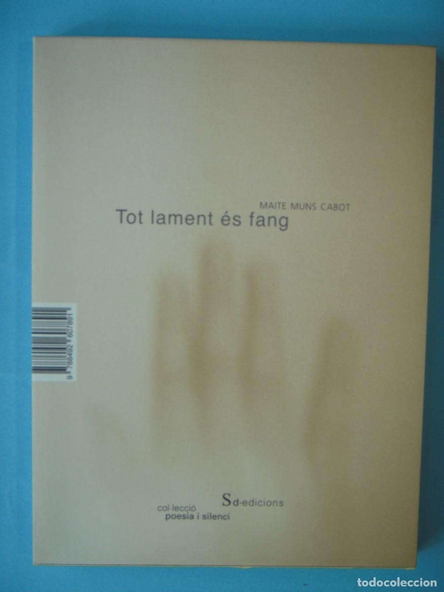 Libros de segunda mano: TOT LAMENT ES FANG / MATERIA CONGENITA - MAITE MUNS CABOT - SD EDICIONS, 2012 1&ordf; ED (BON ESTAT)
