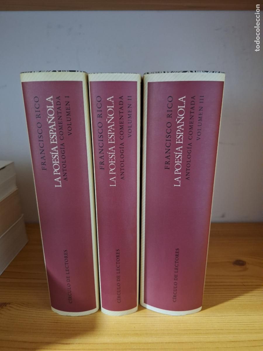 Gebrauchte B&uuml;cher: Francisco Rio . La poes&iacute;a espa&ntilde;ola. Antolog&iacute;a comentada - 3 tomos