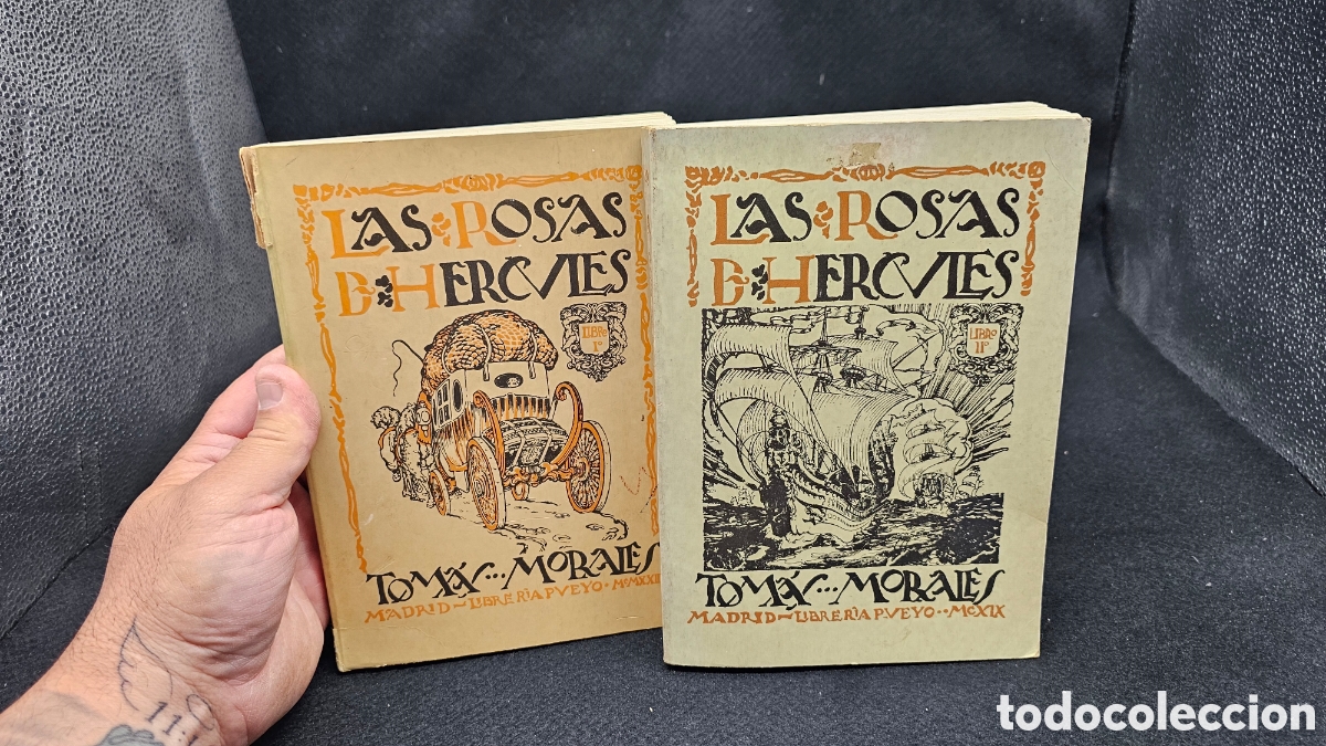 Libros de segunda mano: ( poes&iacute;a ) 2 tomos edici&oacute;n especial LAS ROSAS DE H&Eacute;RCULES por Tom&aacute;s Morales