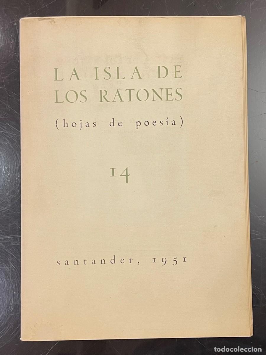 Libros de segunda mano: La Isla de los Ratones. Hojas de poes&iacute;a. n&ordm; 14. Santander 1951.