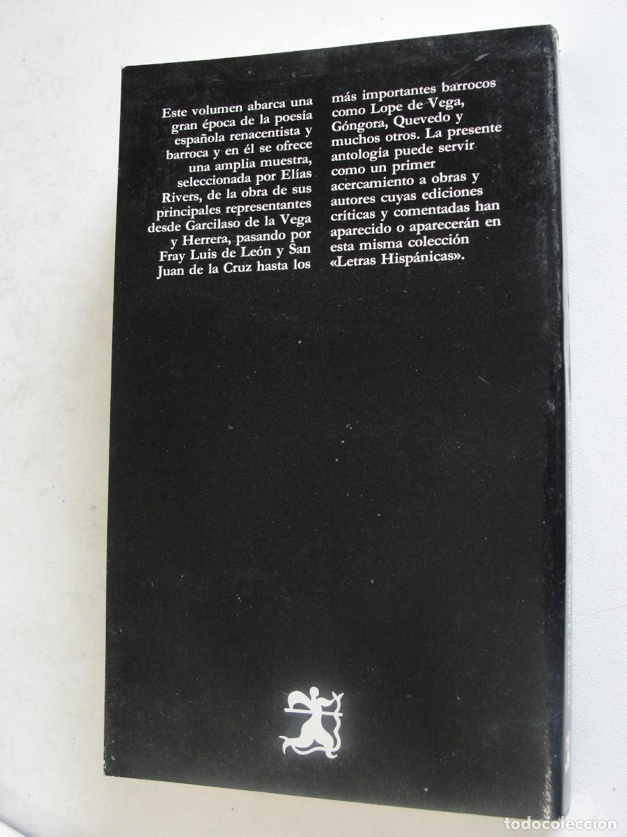 Libri di seconda mano: CATEDRA N&ordm; 85 LETRAS HISPANICAS - POESIA LIRICA del SIGLO DE ORO - ELIAS RIVERS - SIN USAE
