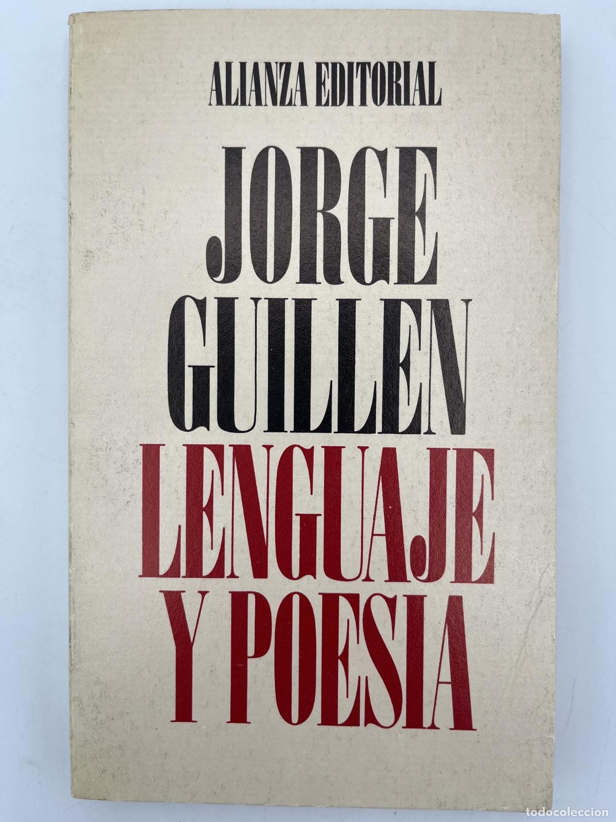 Libros de segunda mano: Lenguaje y Poes&iacute;a - Jorge Guill&eacute;n
