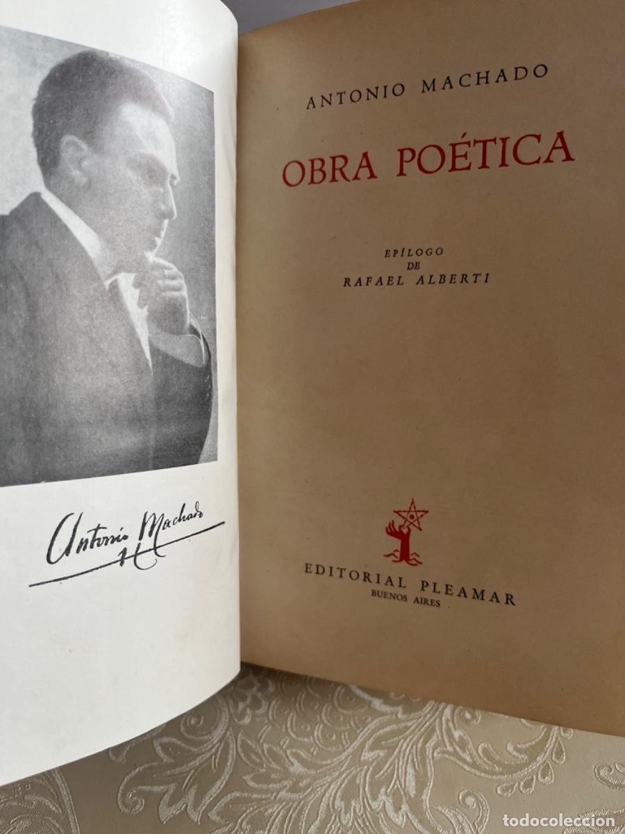 Libros de segunda mano: Machado, Antonio.- Obra po&eacute;tica (ed. Pleamar)