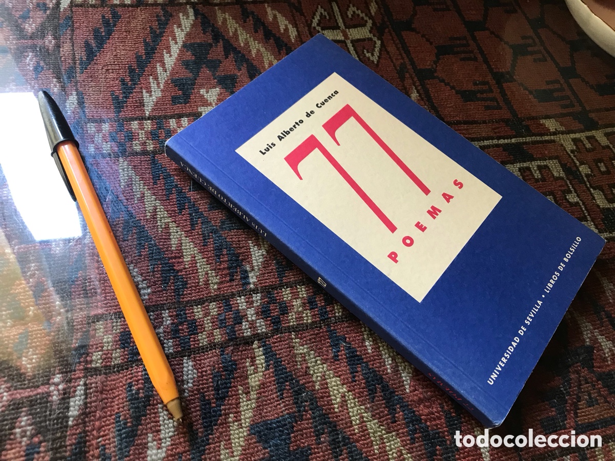 Libros de segunda mano: 77 poemas. Luis Alberto de Cuenca. Universidad de Sevilla.