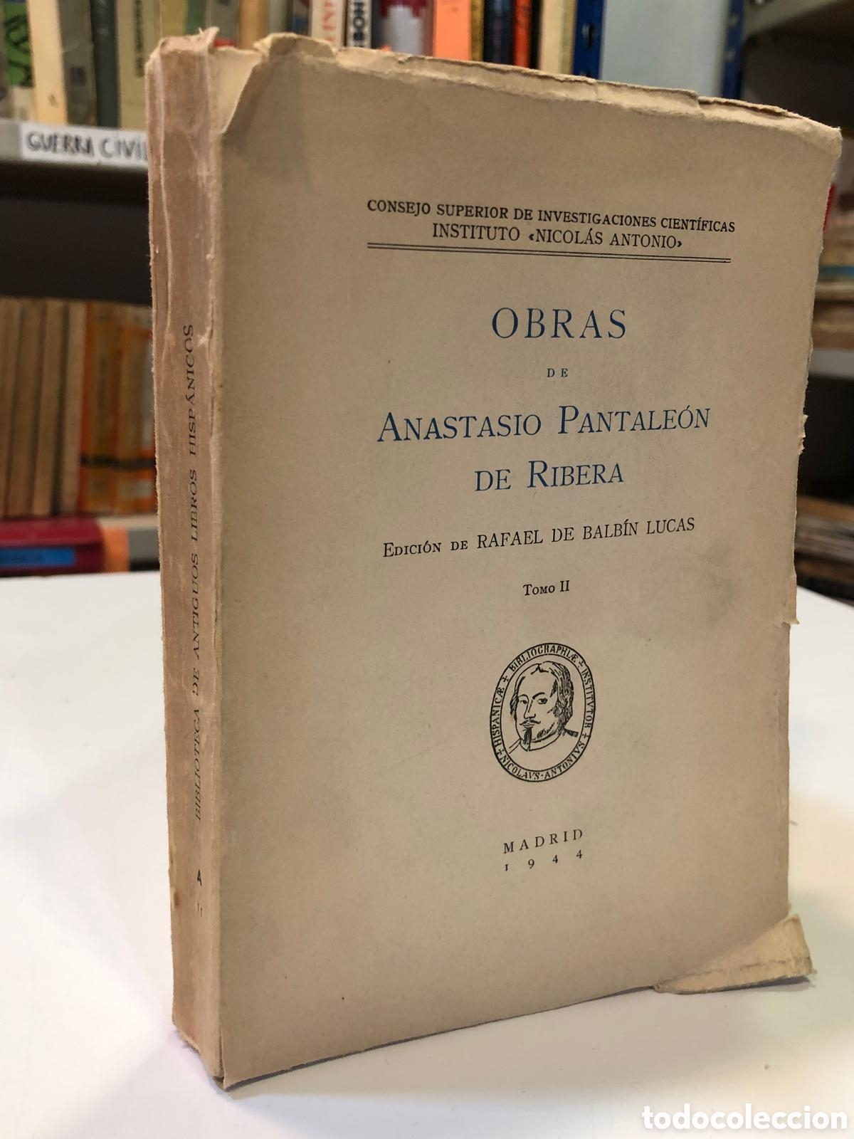 Gebrauchte B&uuml;cher: Obras. Tomo II - Anastasio Pantale&oacute;n de Ribera