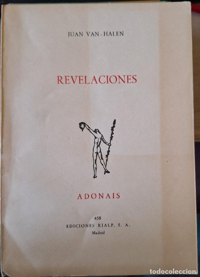Libros de segunda mano: REVELACIONES. FIRMA DEDICATORIA DEL AUTOR. ADONAIS 458. - VAN HALEN, Juan.