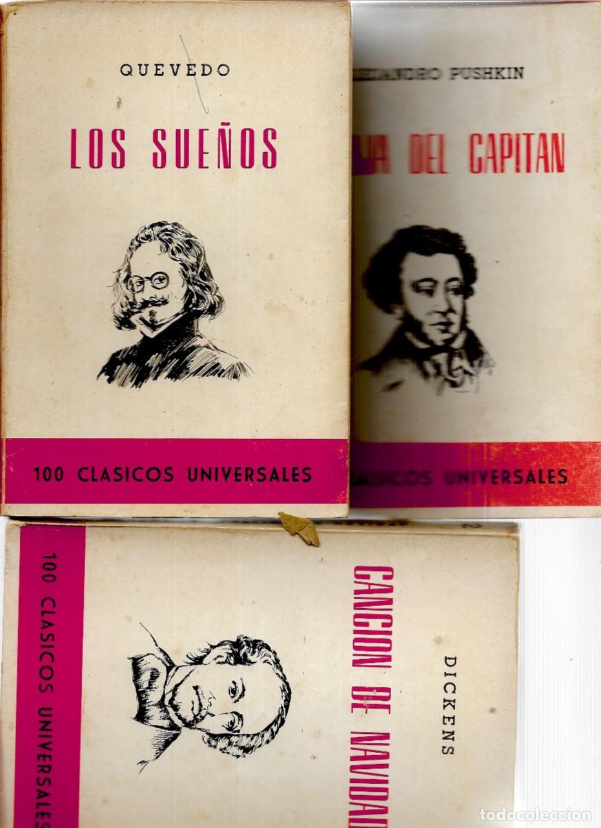 Libros de segunda mano: 3 LIBROS CLASICOS UNIVERSALES -QUEVEDO- DICKENS Y A. PUSHKIN