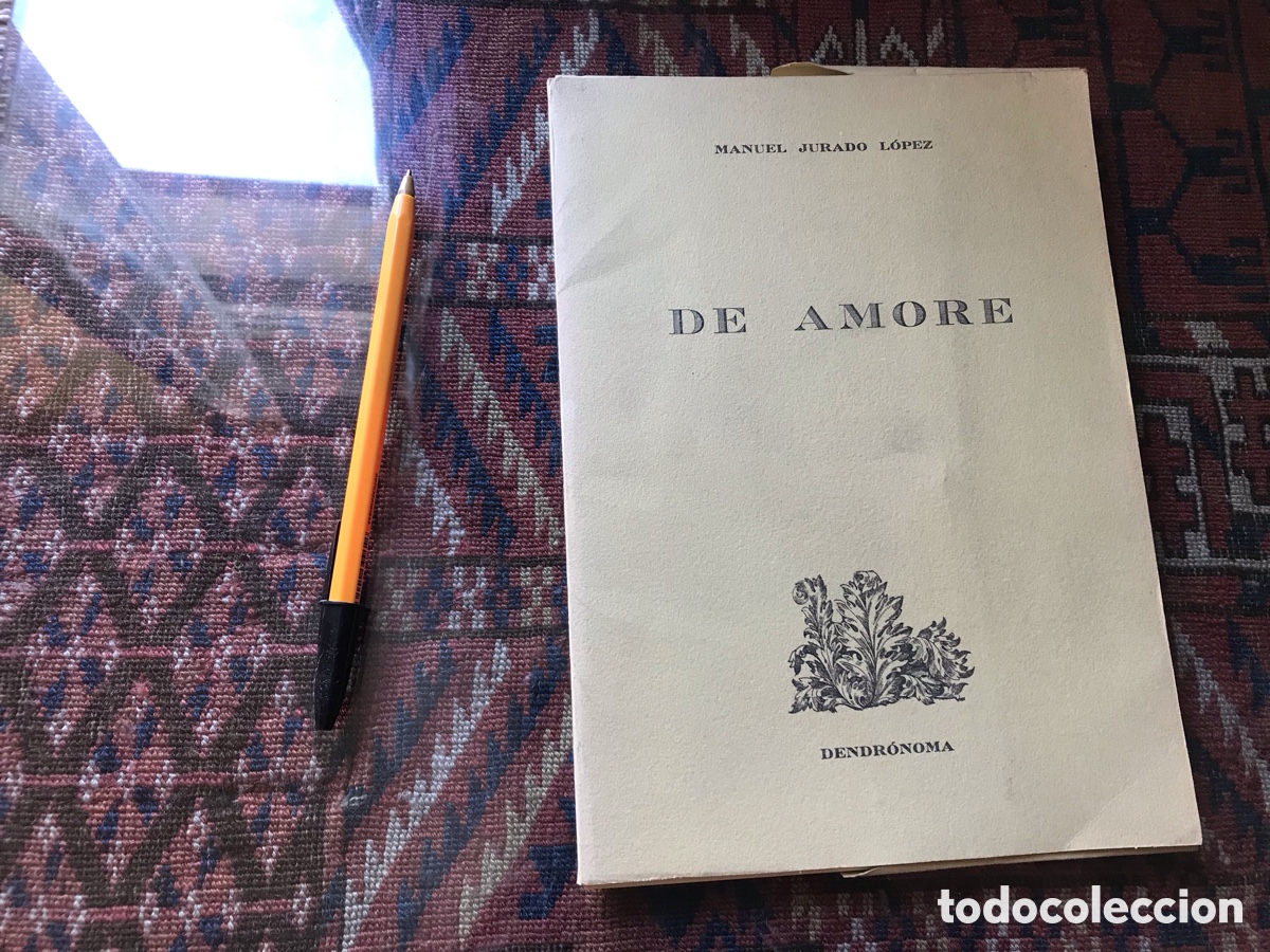 Libros de segunda mano: De amore. Manuel jurado L&oacute;pez. Dendr&oacute;noma