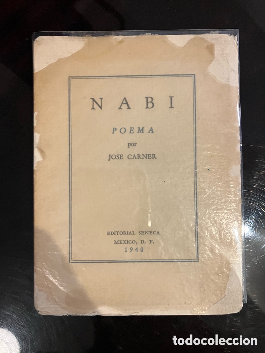Libros de segunda mano: Josep Carner. Nabi, poema. Edici&oacute;n Princeps, edici&oacute;n original. En Espa&ntilde;ol