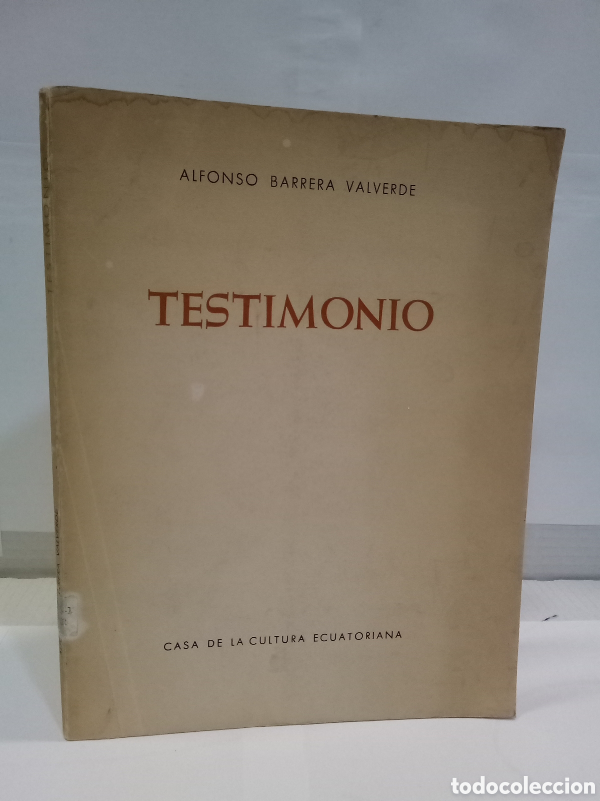 Libros de segunda mano: Alfonso Barrera Valverde - Testimonio