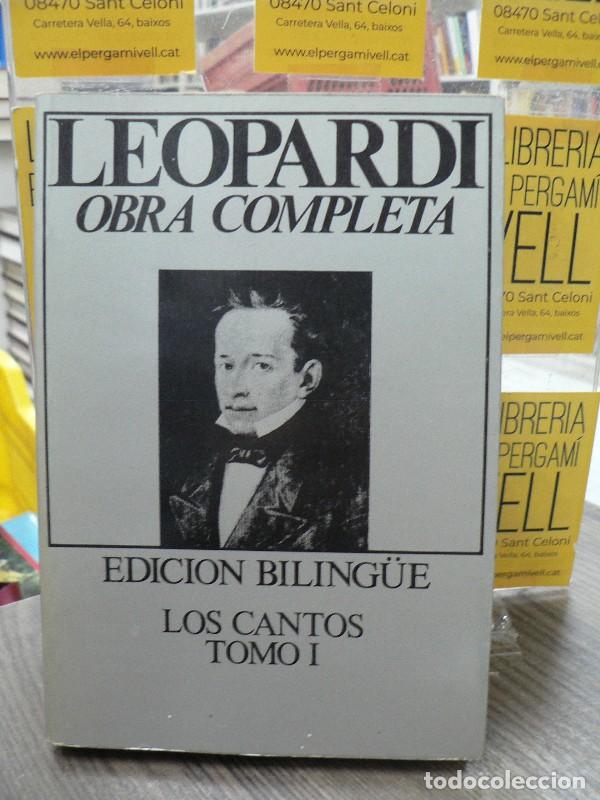 Libros de segunda mano: Los Cantos (biling&uuml;e): Tomo I - Leopardi, Giacomo - Ediciones 29 - R&iacute;o Nuevo, 3287