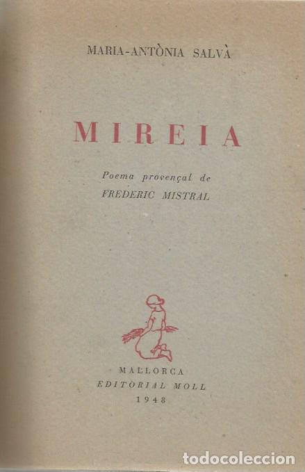 Libros de segunda mano: MIREIA - MARIA &Agrave;NTONIA SALV&Agrave; - 1948