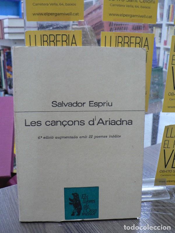 Libros de segunda mano: Les Can&ccedil;ons d'Ariadna - Salvador Espriu - Aym&agrave; - Els Llibres de L'&Ograve;ssa Menor, 79