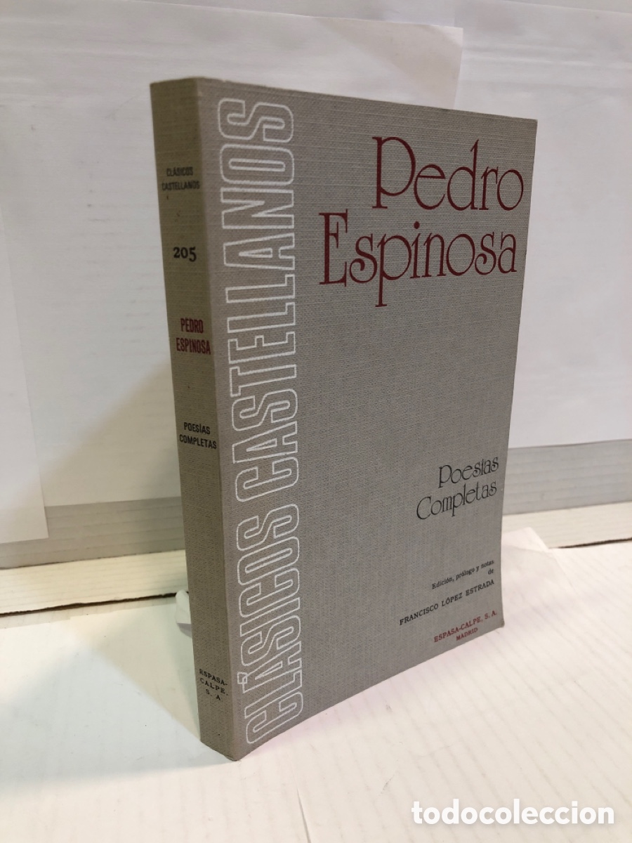 Libros de segunda mano: Pedro Espinosa. Poesias completas