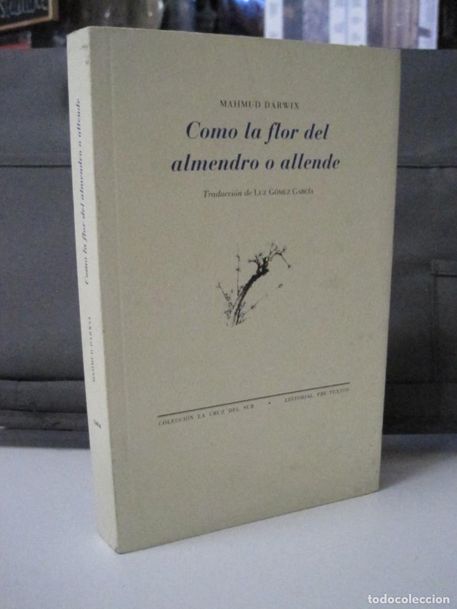 Libros de segunda mano: COMO LA FLOR DEL ALMENDRO O ALLENDE. MAHMUD DARWIX. COL. DE LA CRUZ DEL SUR. PRE-TEXTOS. 2009.