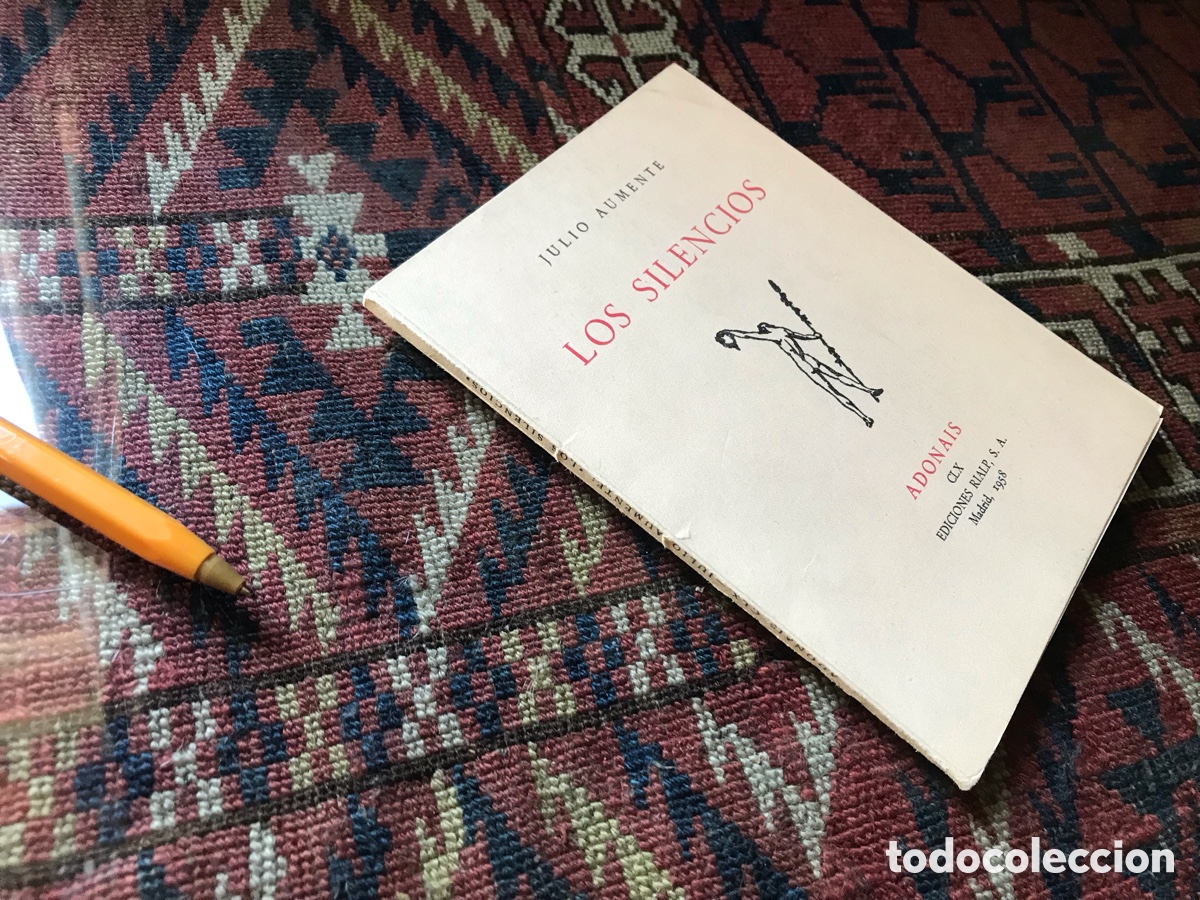 Libros de segunda mano: Los silencios. Julio Aumente. Adonais CLX. Ediciones Rialp