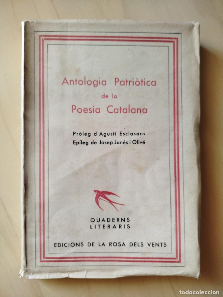 Libros de segunda mano: Antologia patri&ograve;tica de la poesia catalana - Quaderns literaris - Edicions de la Rosa dels Vents