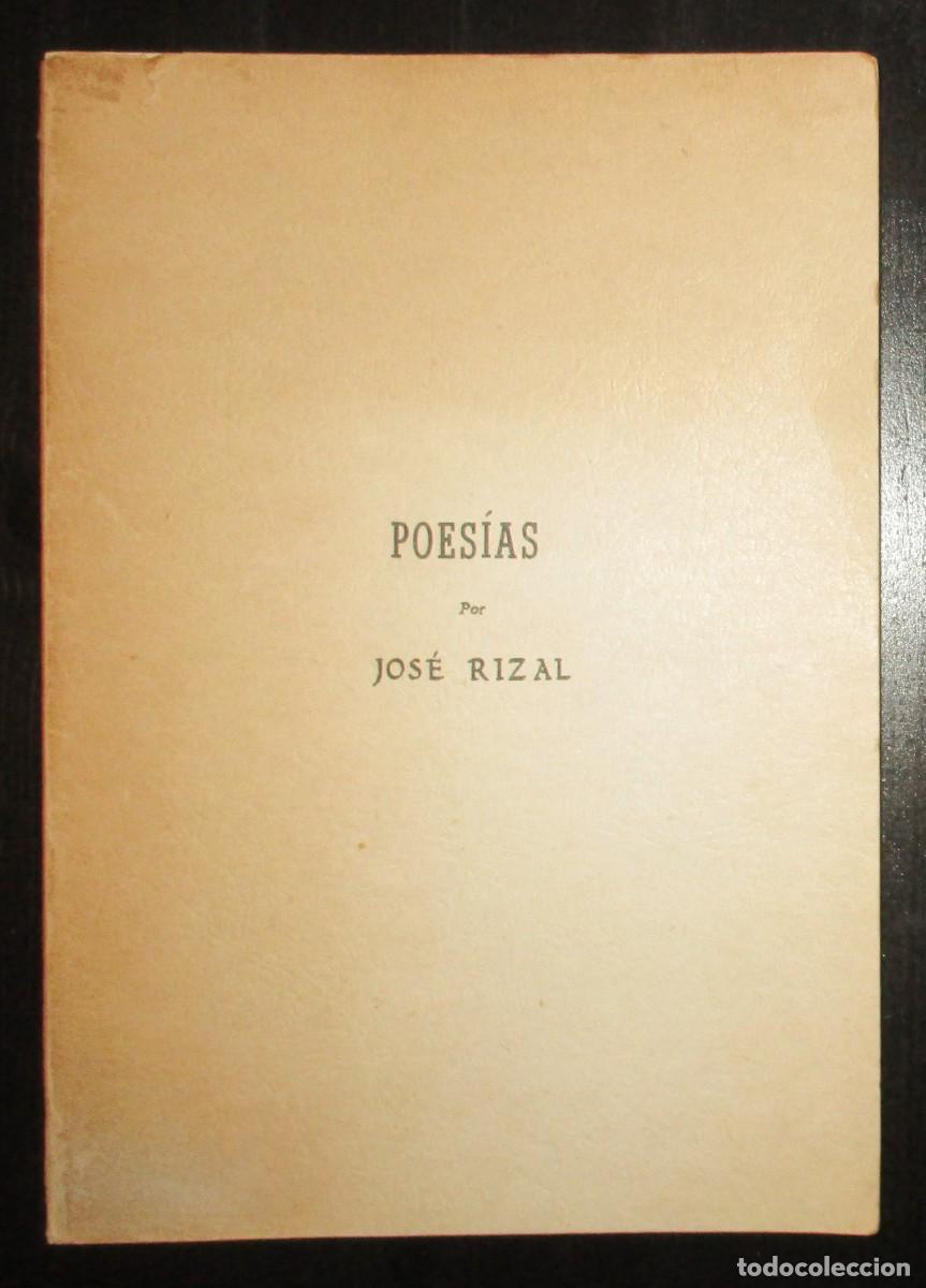 Libros de segunda mano: POES&Iacute;AS POR JOS&Eacute; RIZAL. COMISI&Oacute;N NACIONAL DE HISTORIA. MANILA, 1972. EDICI&Oacute;N DE 1.000 EJEMPLARES.