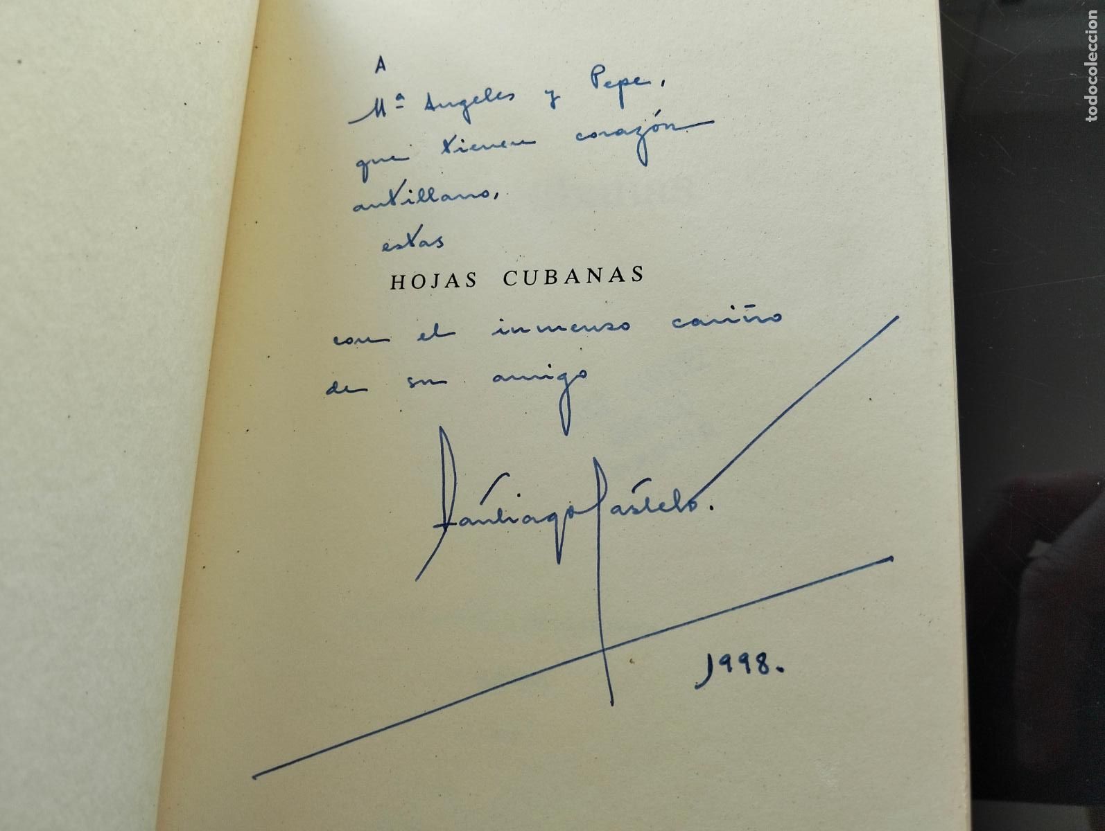 Libros de segunda mano: Raro. Poesia. Dedicado. Hojas Cubanas, Santiago Castelo, La Habana, 1998 VISITA CATALOGO L55
