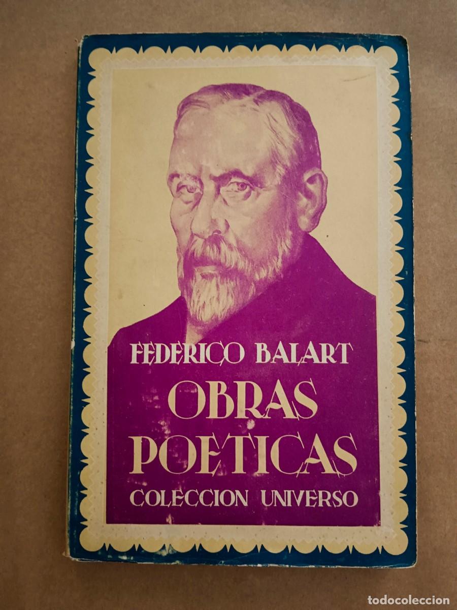 Libri di seconda mano: OBRAS POETICAS - Federico Balart