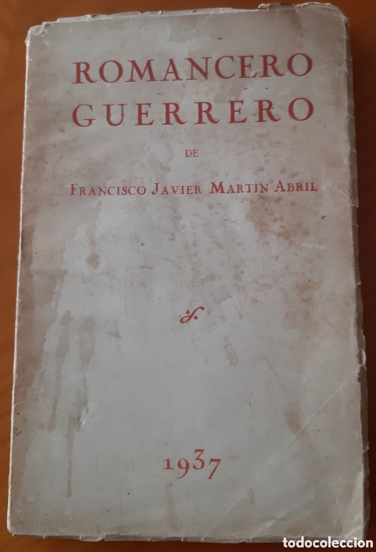 Libros de segunda mano: Valladolid guerra civil. Libro Romancero Guerrero. 111 p&aacute;ginas.