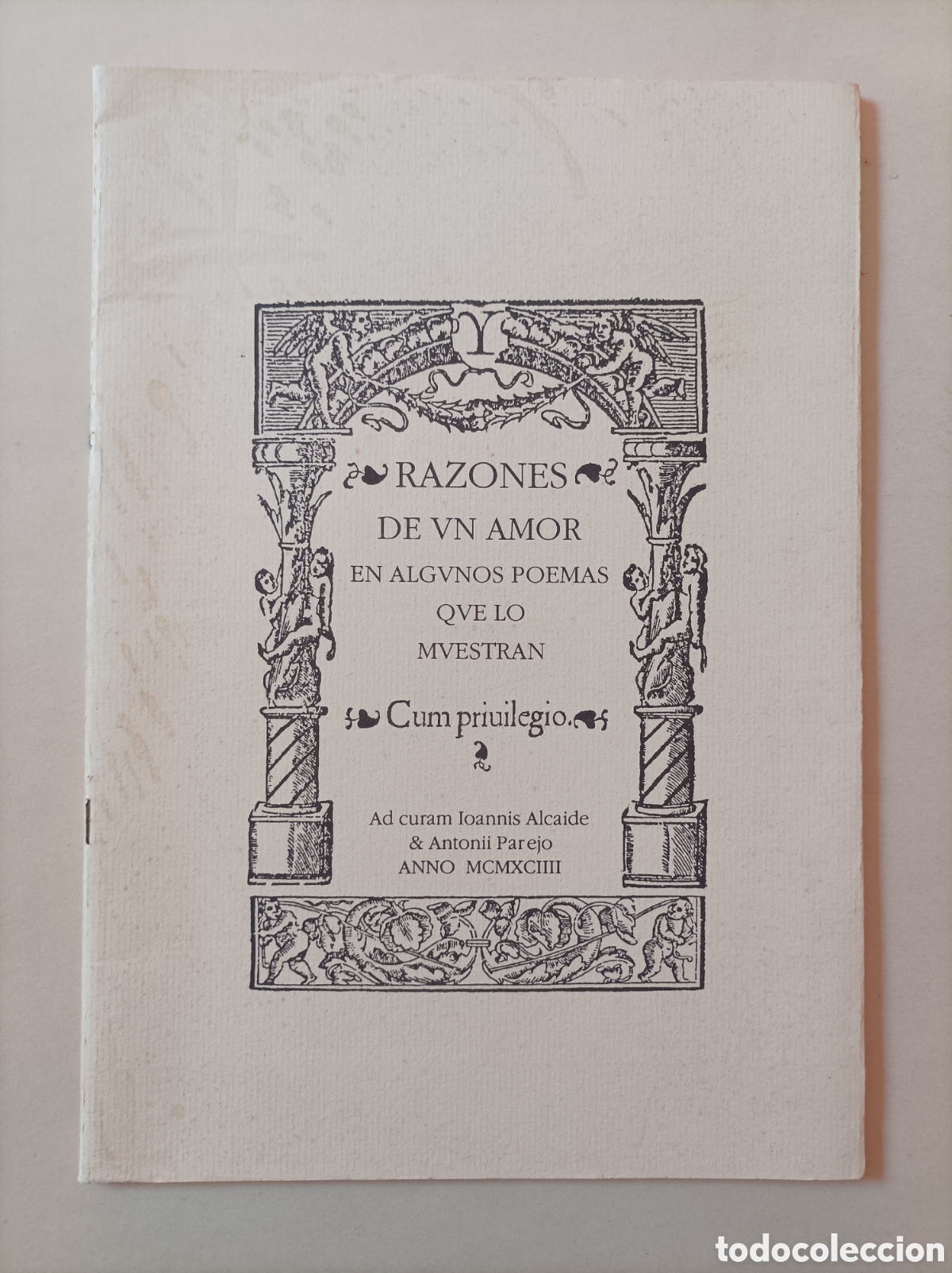 Libros de segunda mano: Razones de un amor en algunos poemas / Jos&eacute; Antonio Mu&ntilde;oz Rojas. Muy raro