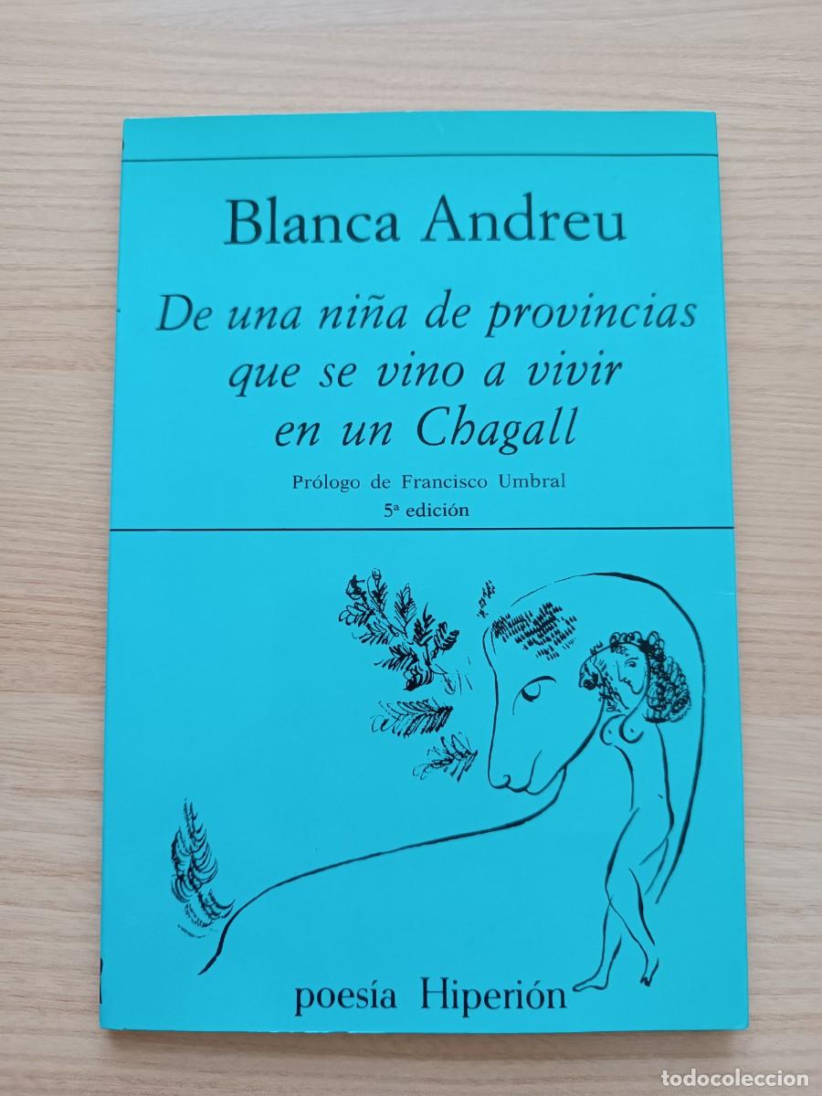 Libros de segunda mano: De una ni&ntilde;a de provincias que se vino a vivir en un Chagall - Blanca Andreu. Hiperi&oacute;n