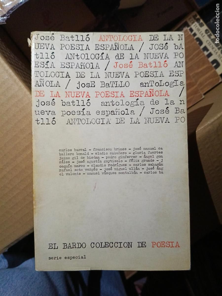 Libros de segunda mano: Antolog&iacute;a de la nueva poes&iacute;a espa&ntilde;ola - Batll&oacute;, Jos&eacute;