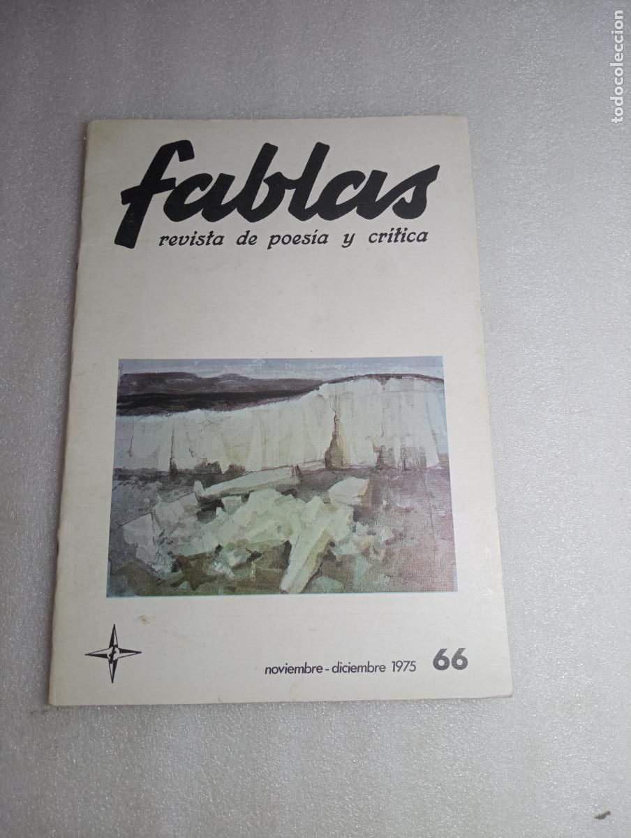 Libros de segunda mano: FABLAS REVISTA DE POES&Iacute;A Y CR&Iacute;TICA N&ordm; 66 (NOVIEMBRE-DICIEMBRE 1975)