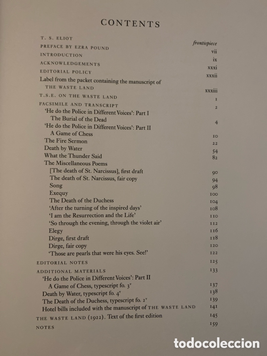 Libros de segunda mano: THE WASTE LAND a facsimile & transcript - Foto 6