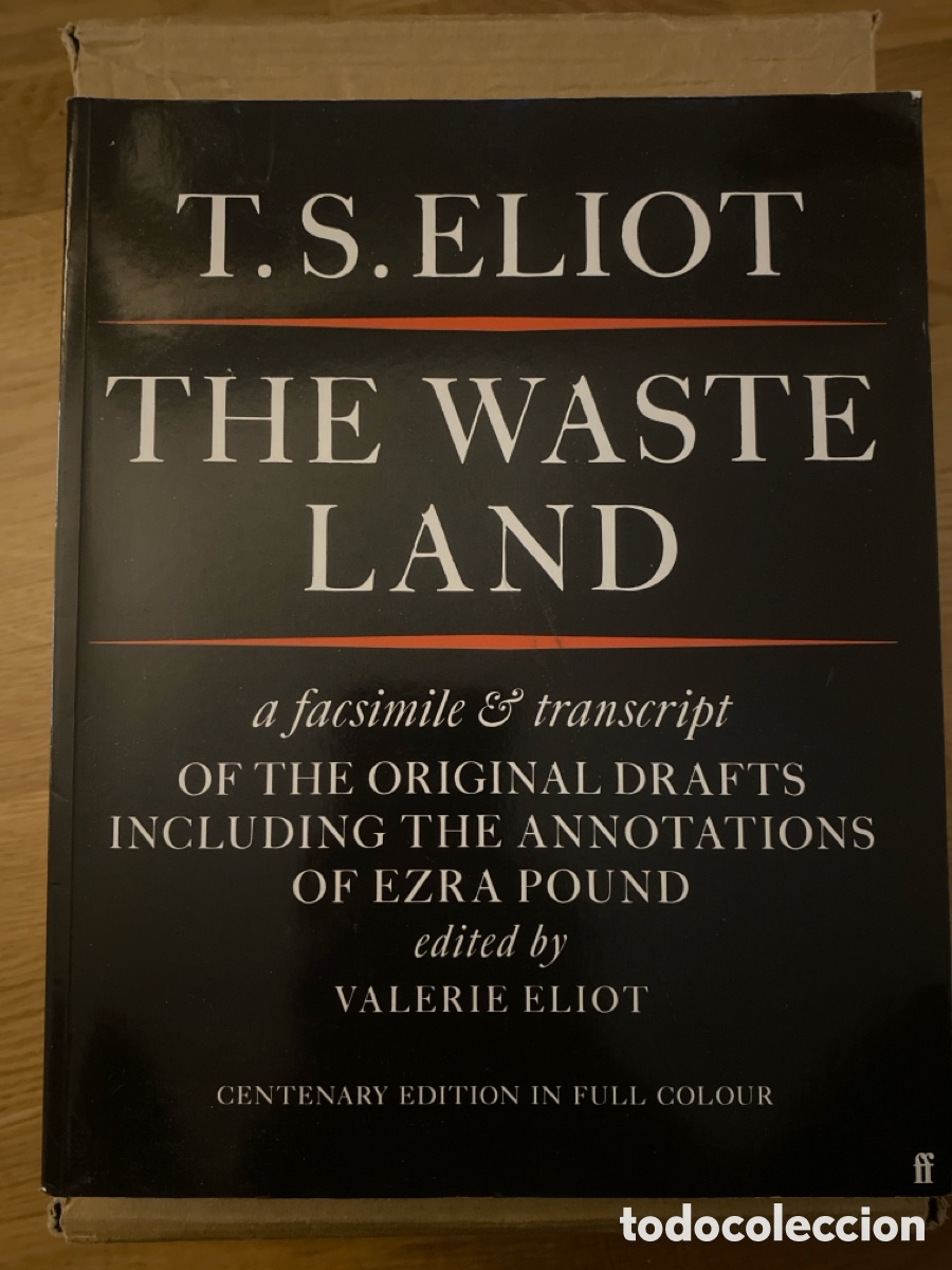 Libros de segunda mano: THE WASTE LAND a facsimile & transcript