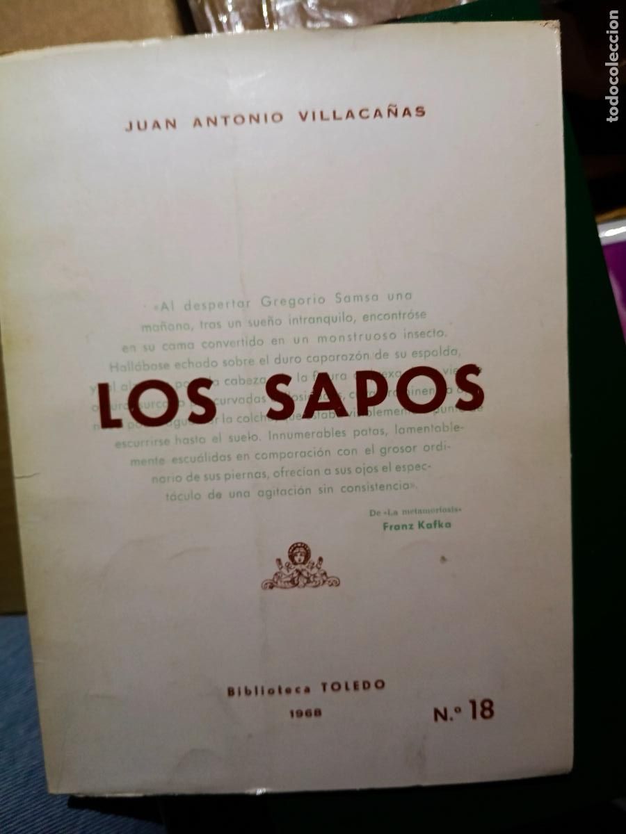 Libros de segunda mano: poes&iacute;a firmado Juan antonio villaca&ntilde;as los sapos Toledo