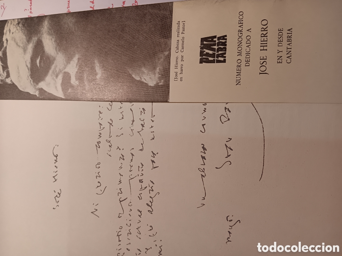 Libros de segunda mano: PE&Ntilde;A LABRA PLIEGOS DE POESIA 43-44 N&Uacute;MERO MONOGR&Aacute;FICO DEDICADO A JOSE HIERRO